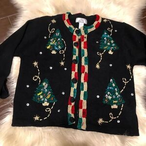 Lisa International vintage Christmas sweater sizeL